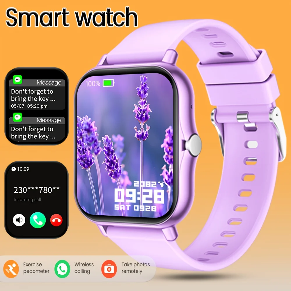 The Highly Sought-after Multi-functional Smartwatch of 2026 Features a Full Touch Display, Silicone Strap photo 1