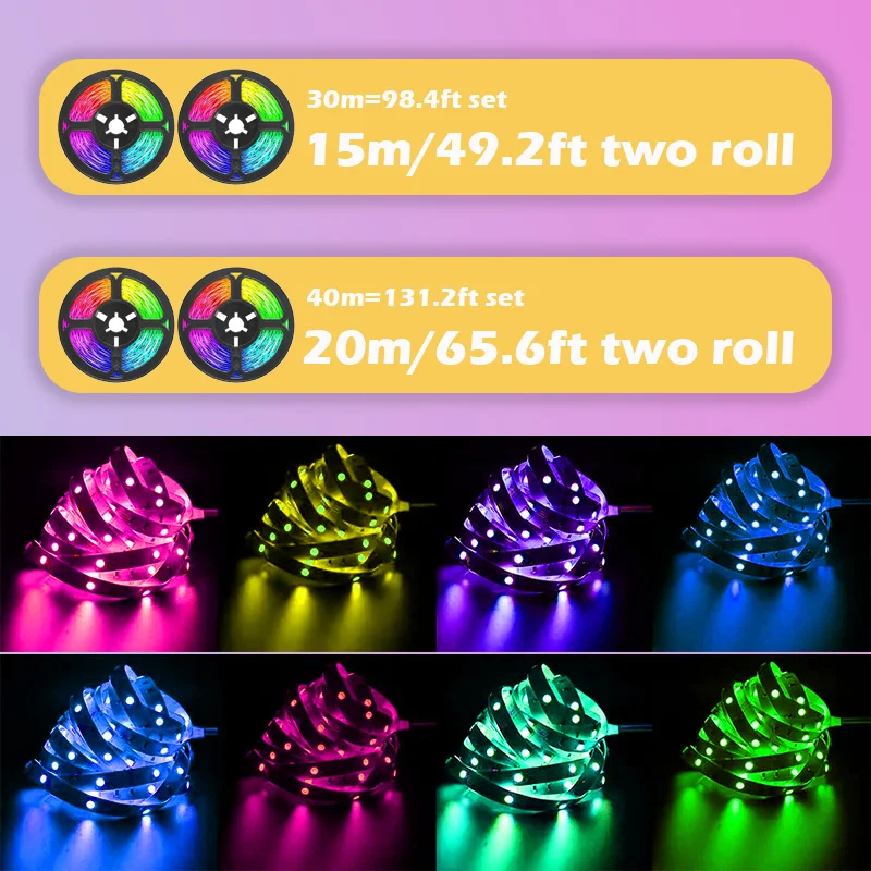 5V Light Strips with 44Keys Remote,Cuttable Rgb Atmosphere Light,USB Led Strip Light for TV, Gaming Setup,Home Decoration photo 4