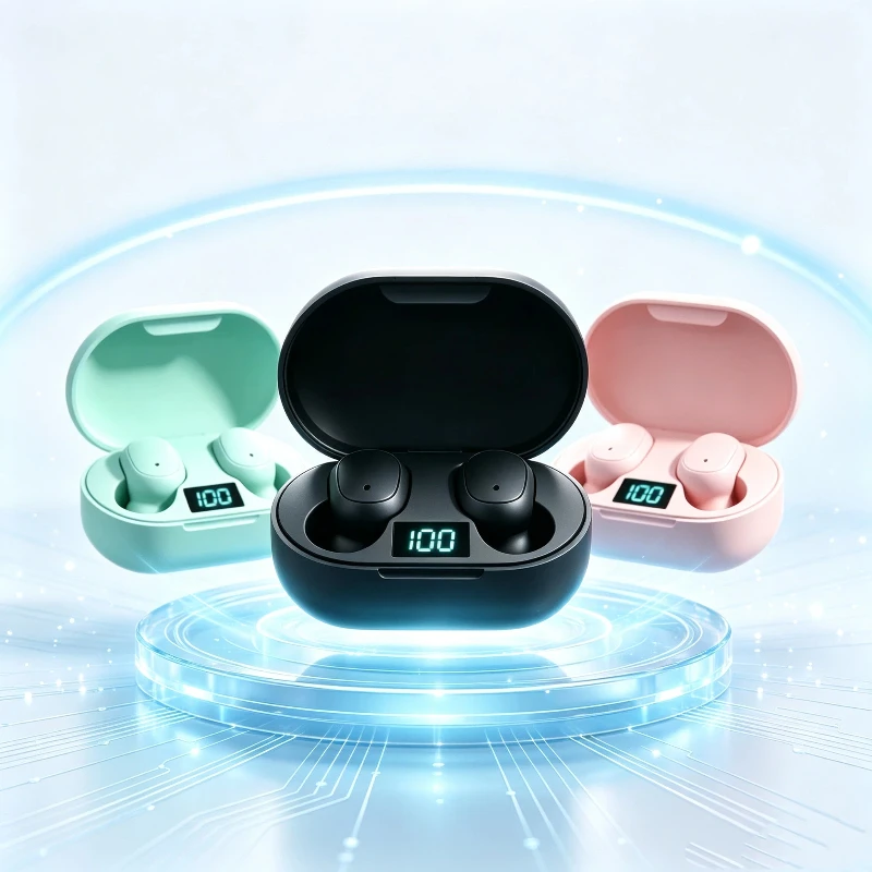 NEW E6S Bluetooth Earphones Wireless bluetooth headset Noise Cancelling Headsets With Microphone Headphones photo 1