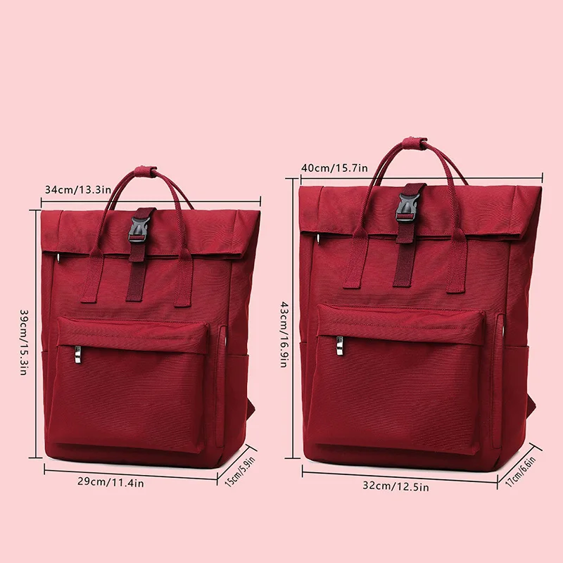 Schoolbag Female College Student Large Capacity Backpack 2026 New Niche Notebook 14Inch Computer Bag Girls Backpack photo 3