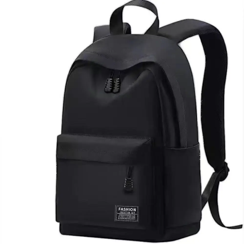 Trendy Oxford Cloth Versatile Backpack 15 inches Black Grey Computer Bag Washable School Student Backpack Unisex photo 1