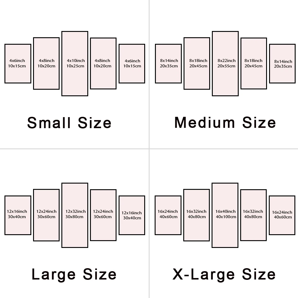 Dropshipping 5 Panel Canvas Art Wall Decor Painting Custom Family Photo Anime Poster Movie Picture Modern Home Decoration Frames photo 1