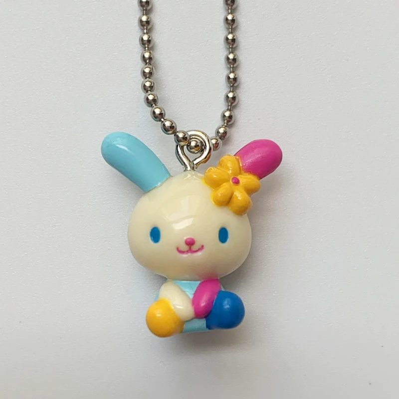 NEW Cute Usahana Keychain Cartoon Anime Bunny Kawaii PVC Keychains Mascot Charm Mini Small Key Chain Keyring Keyholder photo 1