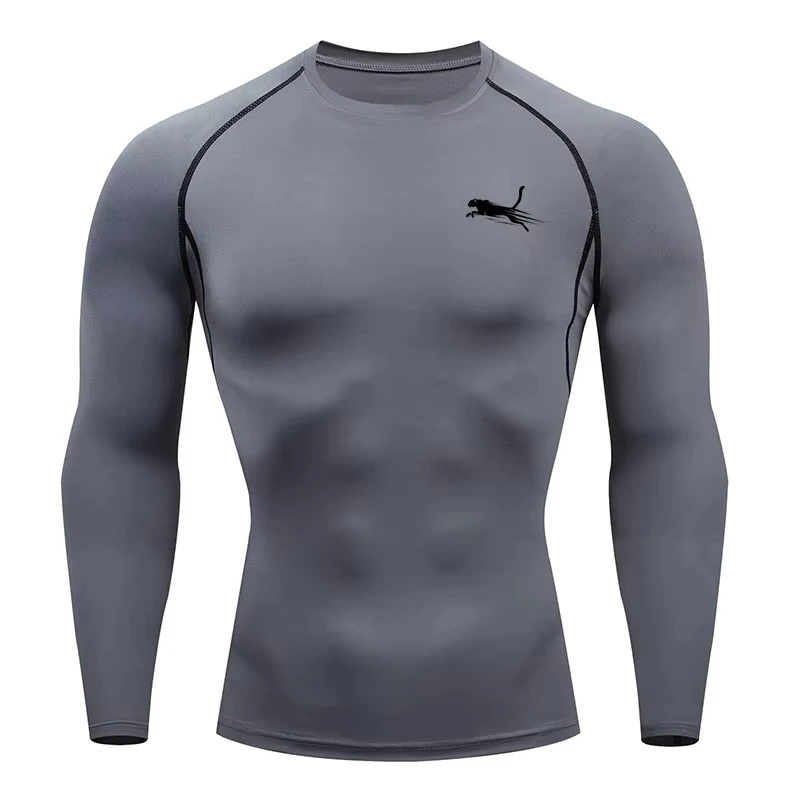 Men's Long Sleeves Fitness T-shirt Dry Fit Gym T-shirt Sportswear Outdoor Sports Running Tees Tops For Men photo 5