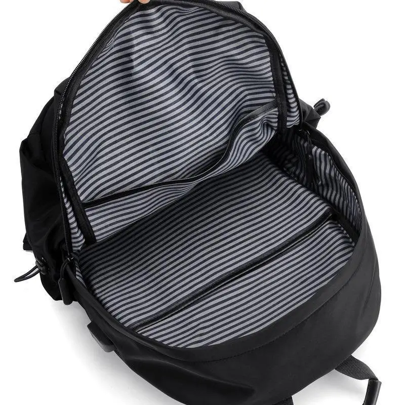 For School Work Travel Hiking Water Resistant Grey Laptop Backpack Large Capacity Padded Straps photo 5