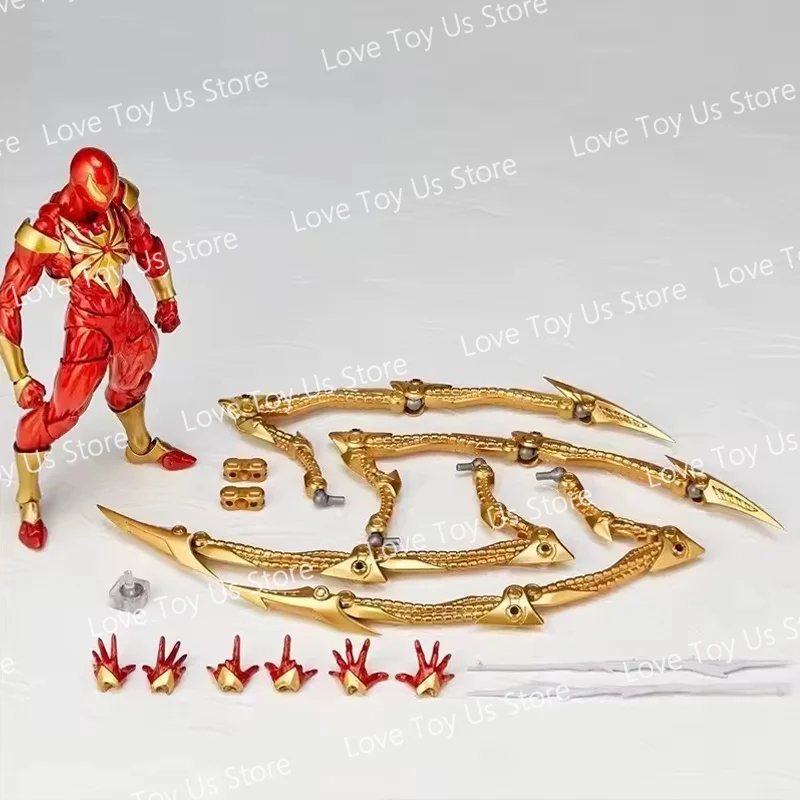 Iron Spiderman New Kaiyodo Anime Figure Amazing Yamaguchi Iron Spider Man Action Figurine Pvc Statue Model Toy Collection Gifts photo 6