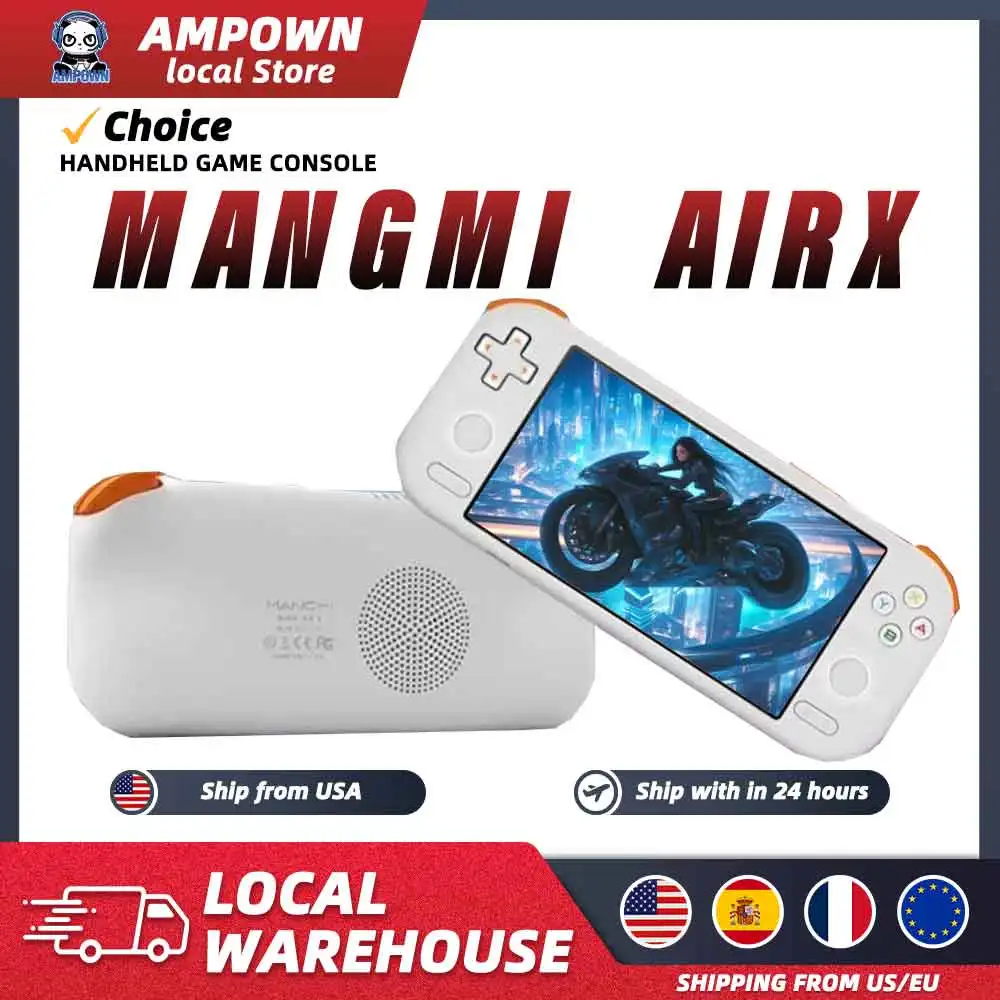 Ampown MANGMI AIR X Handheld Game Console Snapdragon 662 5.5'' Touchscreen Android 14 Active Cooling Fan 15W Fast Charging RGB photo 1