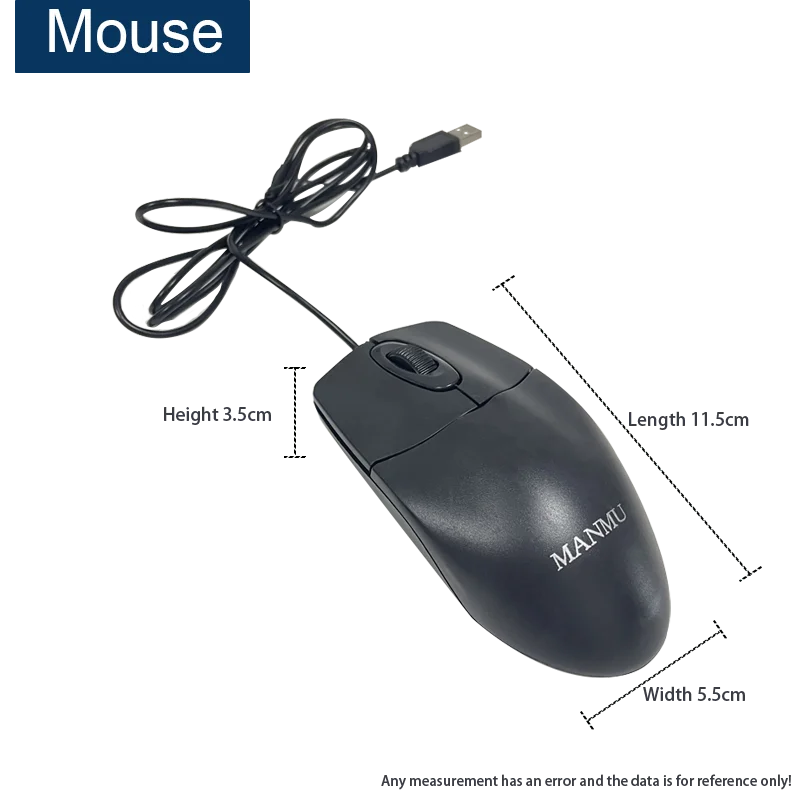 MANMU Office Keyboard And Mouse Combo Set Gaming Wired Mouse For Computer photo 4