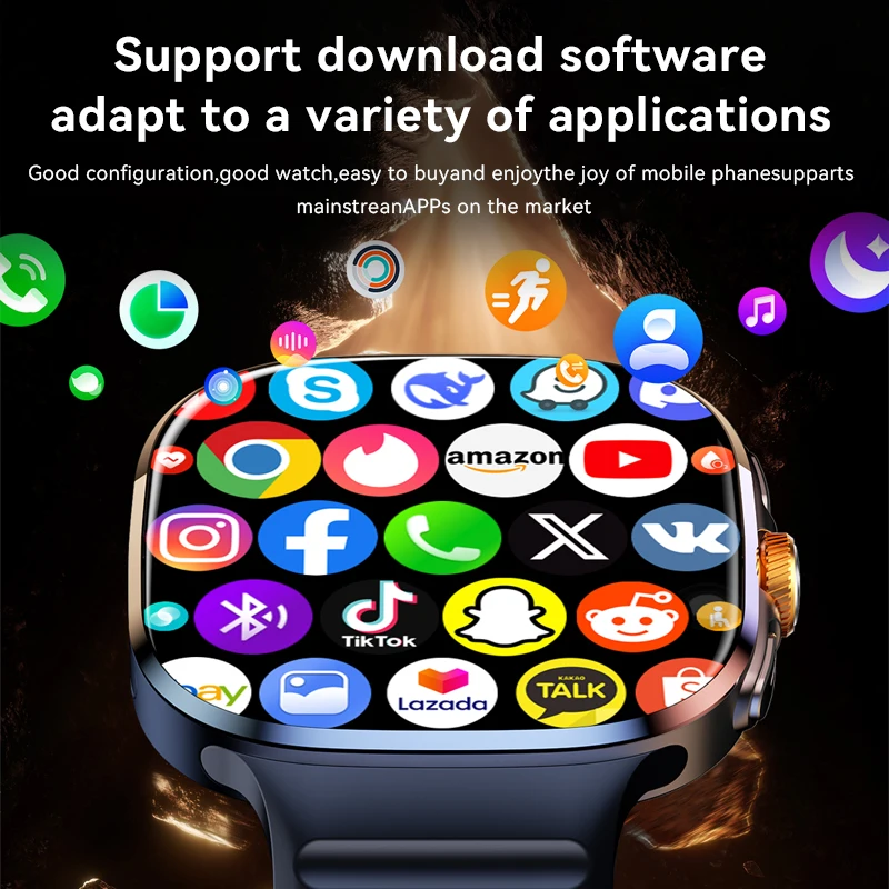 Original M99 Android Smart Watch 2.4inch Amoled 5G LTE Smartwatch With 900W Rotary Camera GPS WIFI Sim Card Slot NFC App Store photo 2