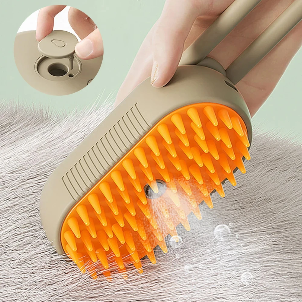 Pet Spray Massage Comb Cat Steam Comb Hair Comber Cat Dog Comb Water Spray to Float Hair Bath Free photo 1