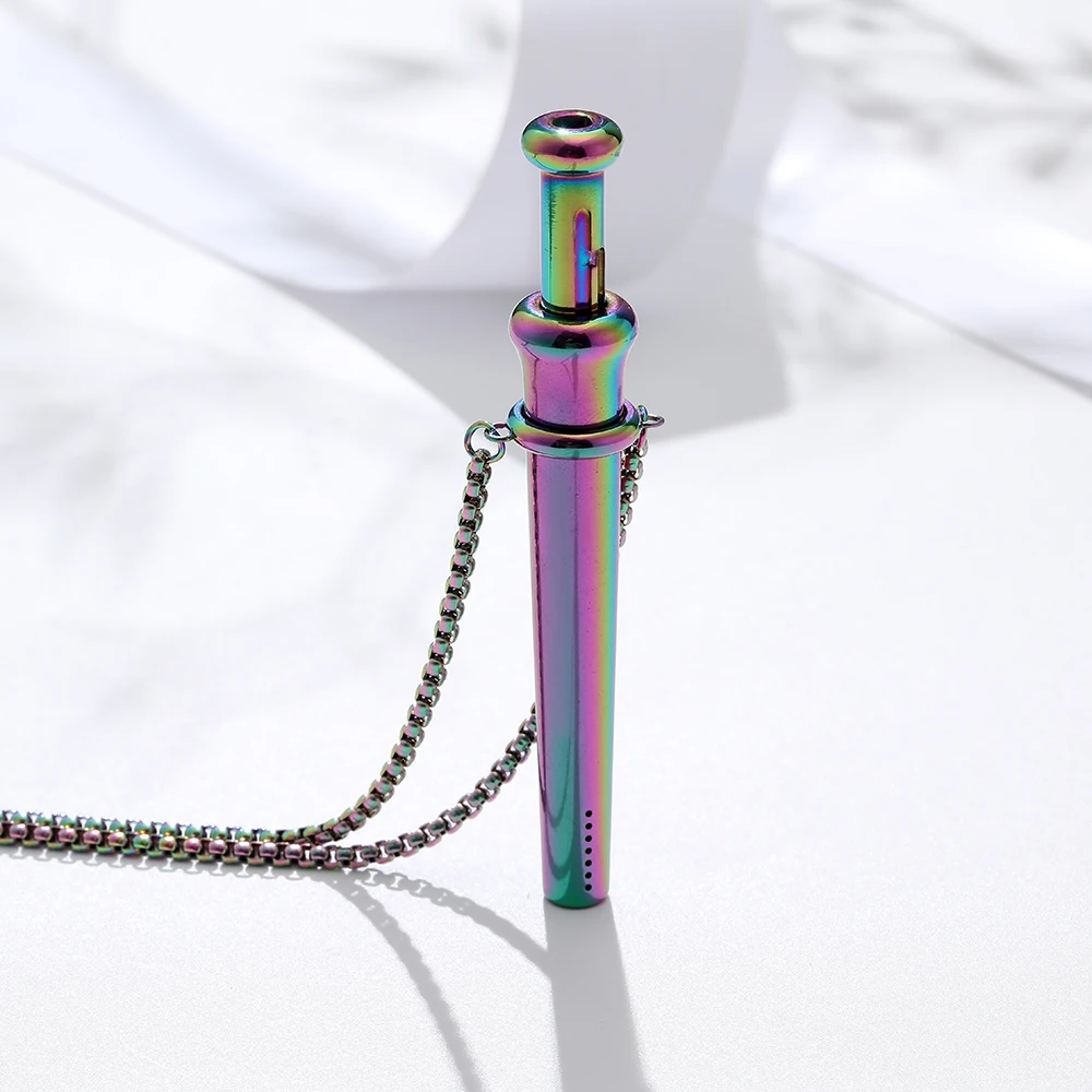 MaiLun 1pc Stress Anxiety Relief Necklace 82.5mm Length Stainless Steel Meditation Necklace Quit Smoking Anxiety Relief Necklace photo 5