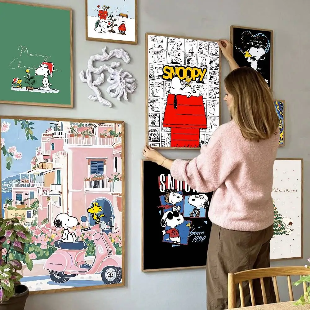 The S-Snoopys Show Cartoon Anime Posters Sticky HD Quality Wall Art Retro Posters for Home Room Wall Decor photo 1