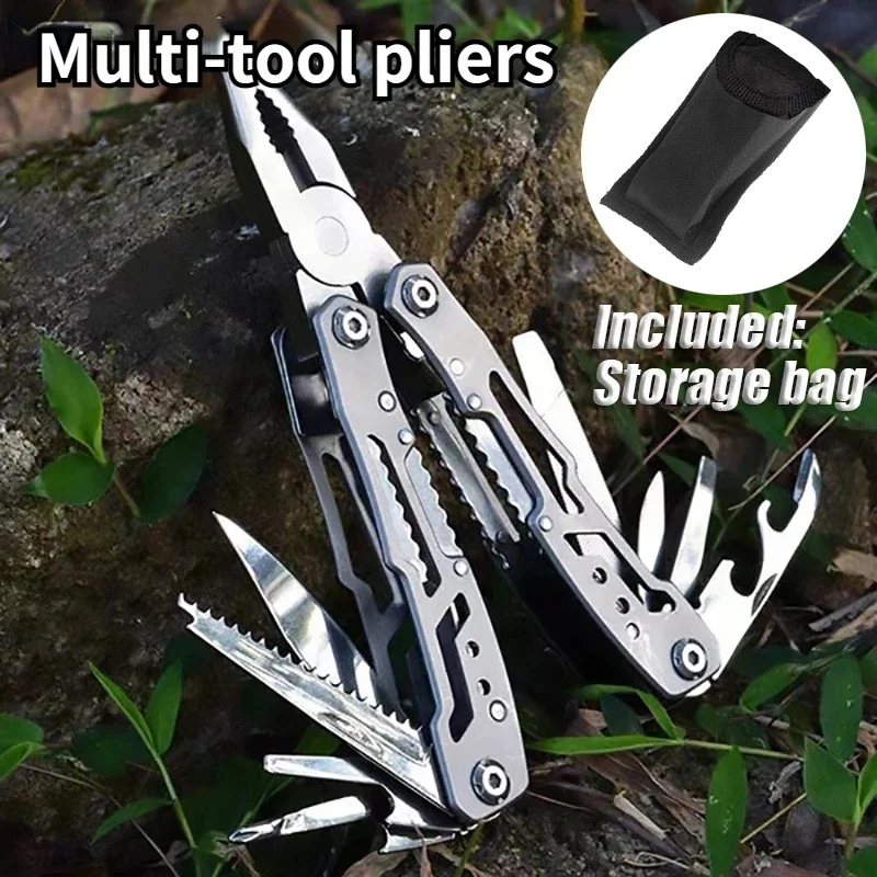 Outdoor Multitool Camping Portable Stainless Steel Edc Folding Multifunction Tools Emergency Survival Knife Pliers photo 2