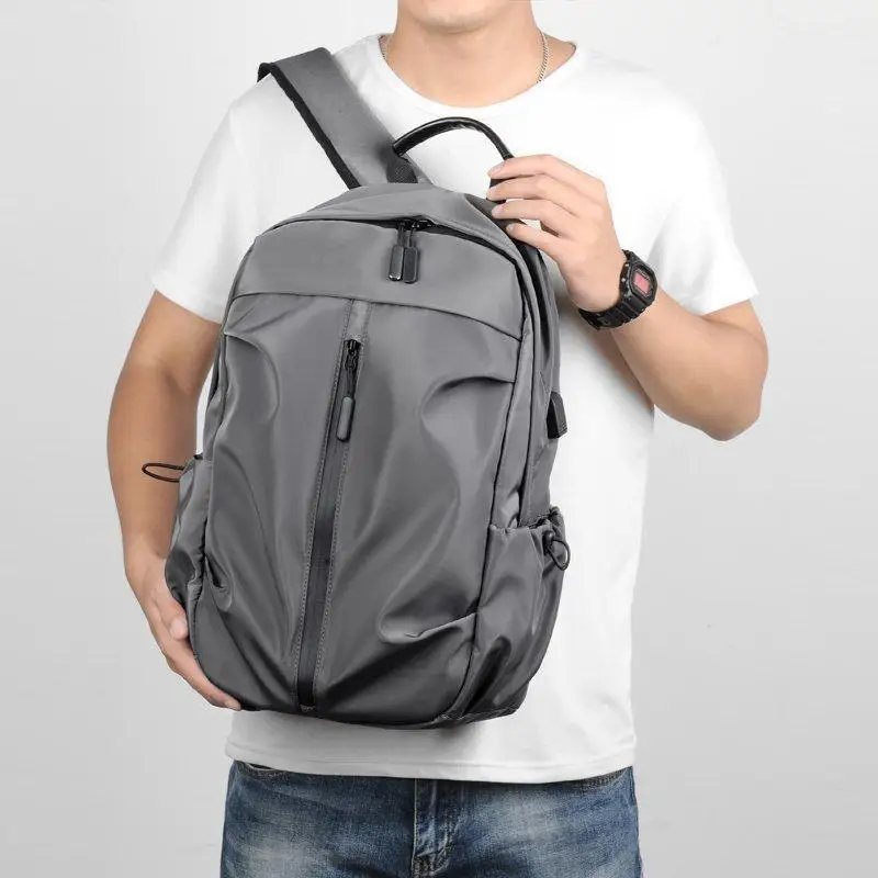 For School Work Travel Hiking Water Resistant Grey Laptop Backpack Large Capacity Padded Straps photo 1