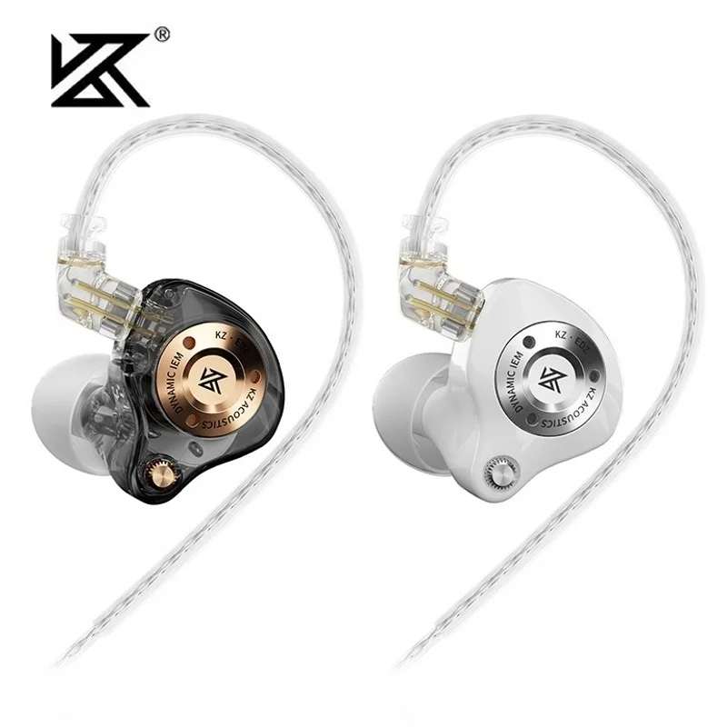 KZ EDZ Earphones Ultra Wide Frequency IEM Dual Damping Wired Headphones HiFi Bass Earbuds Gaming Headset With Mic PK EDX PRO X photo 1
