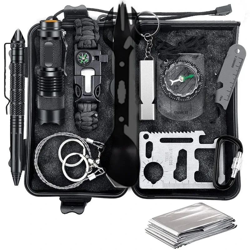 Professional Car Survival First Aid Kit Outdoor Camping Hiking First Aid Kit Emergency Gear Outdoor SOS Wilderness Adventure photo 1