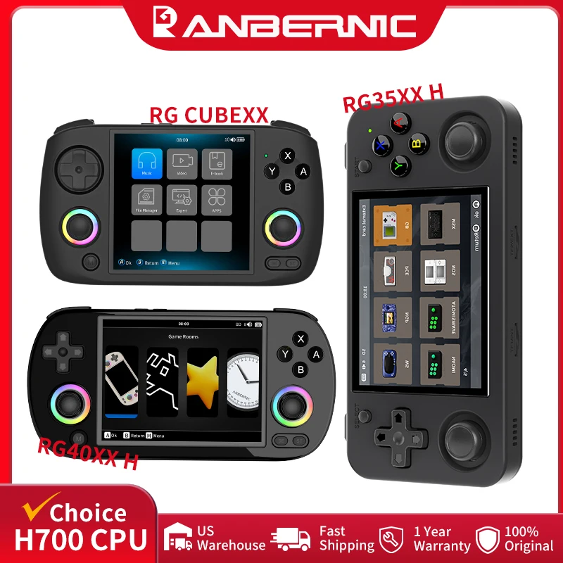 ANBERNIC RG CubeXX & RG40XX H & RG35XX H Retro Handheld Game Console H700 Linux  64-bit 5000 Video Games Supports WIFI Bluetooth photo 1