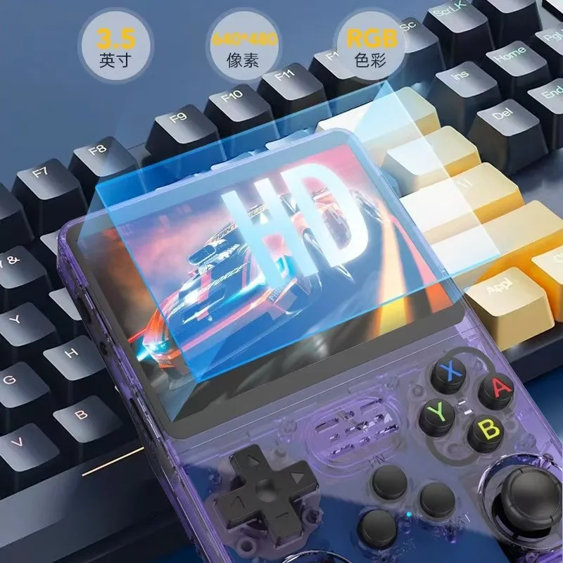 Open Source R36S Retro Handheld Game Console, Linux System, 3.5" IPS Screen, Portable Pocket Video Player, 64GB Preloaded Games photo 3