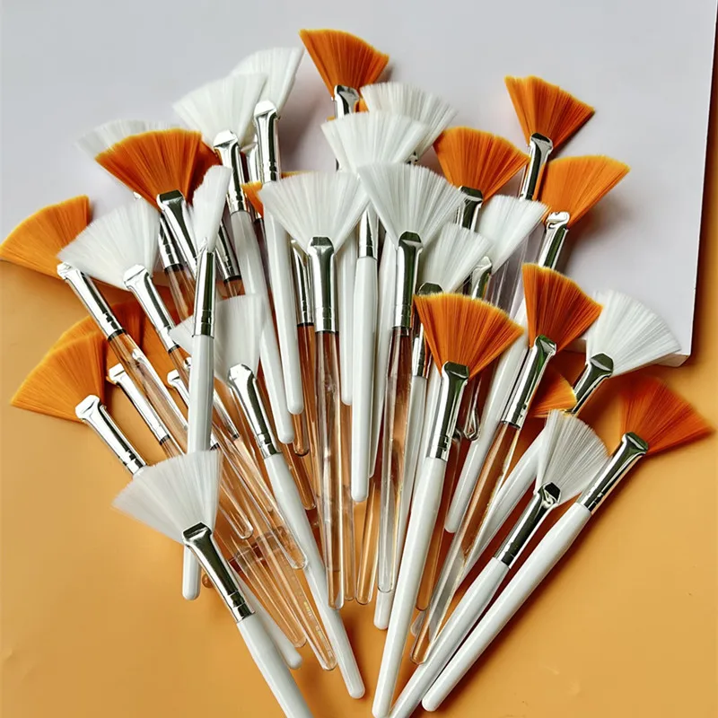10/20/50pcs Fan Shape Foundation Makeup Brushes Multifunctional Facial Mask Brush Essential Oil Women Beauty Makeup Tools Brush photo 1