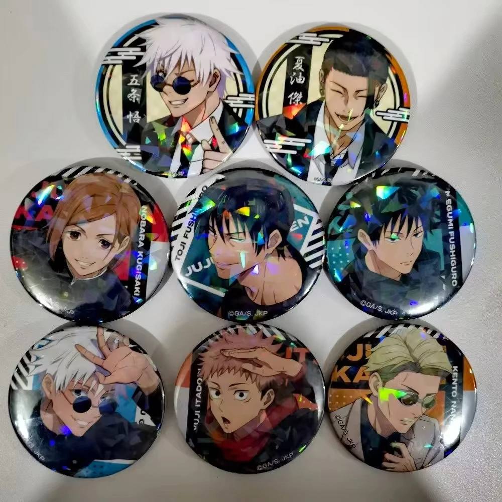 Jujutsu Kaisen Tinplate COSPLAY Badge Anime Peripheral Products Satoru Gojo Geto Suguru Yuji Megumi Srooftop Edition Original photo 1