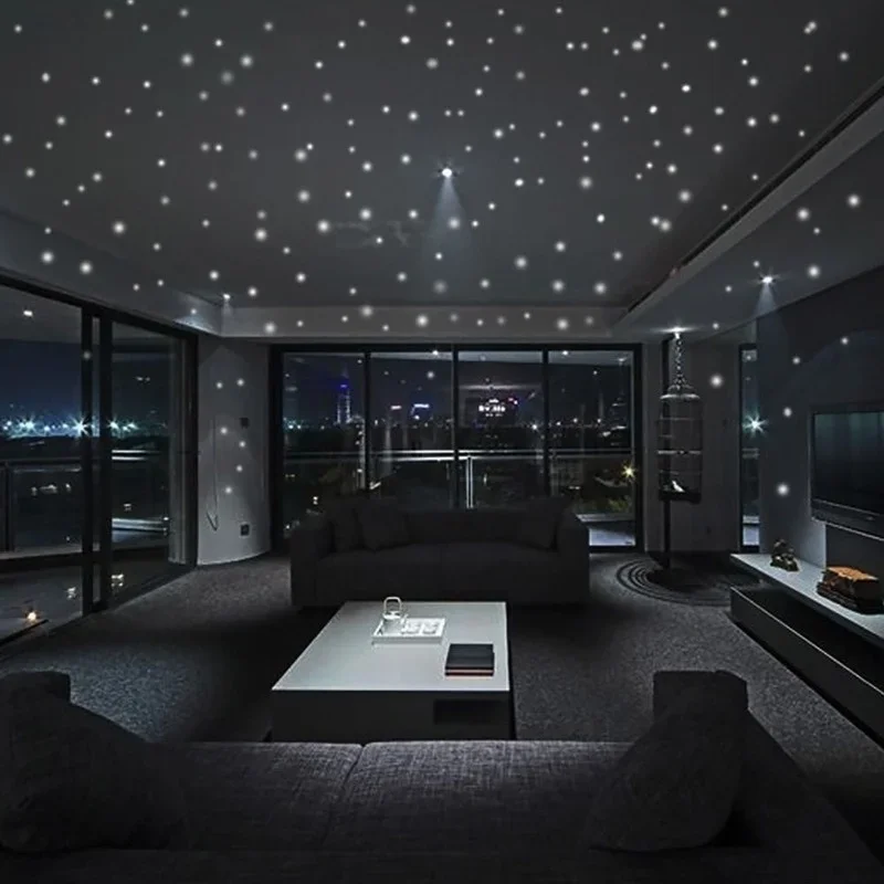 407pcs Luminous Wall Stickers Wall Decor Glow In The Dark Star Vinyl Sticker for Kid Room Creative Fluorescent Party Decoration photo 3