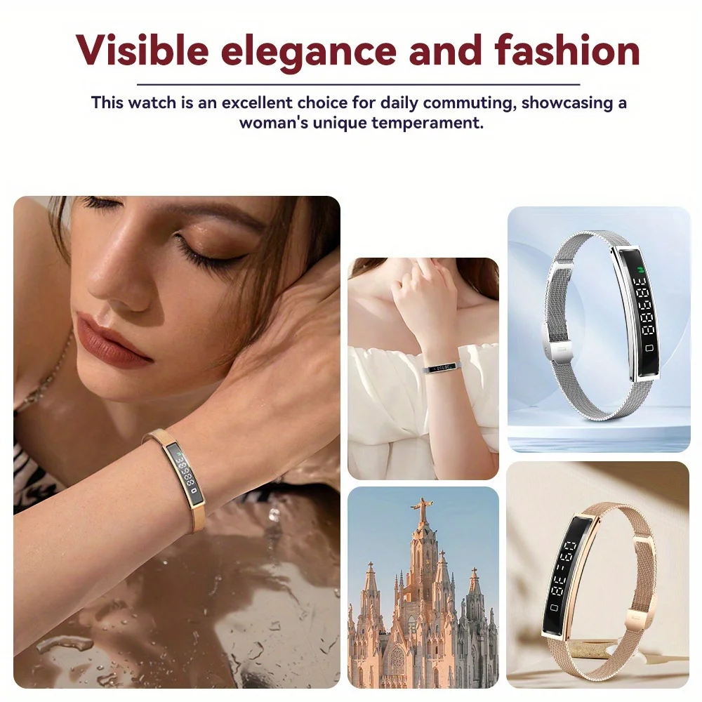 2026 Women Smart Bracelet With Heart Rate Monitor Activity Fitness Tracker Sports Wristband Waterproof Smart Watch Men Smartband photo 3