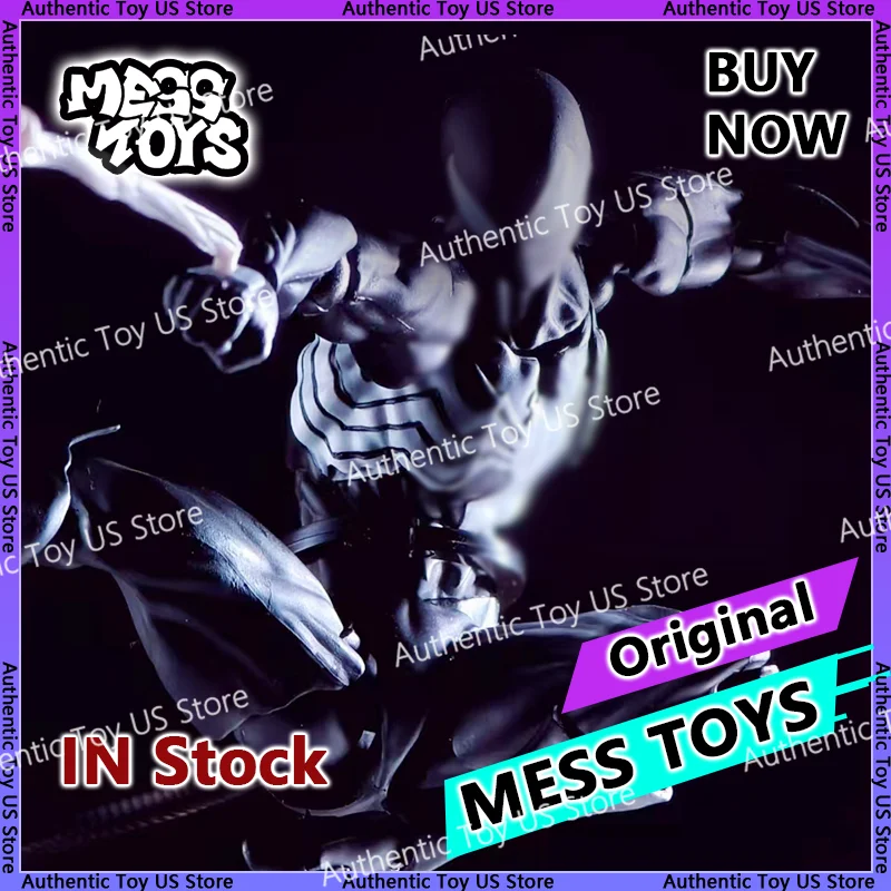 In Stock Mess Toys Spider Man Symbiote Spiderman Messtoys Black Suit Neighbor Scarlet Spider Anime Action Figure Gifts Toys photo 1