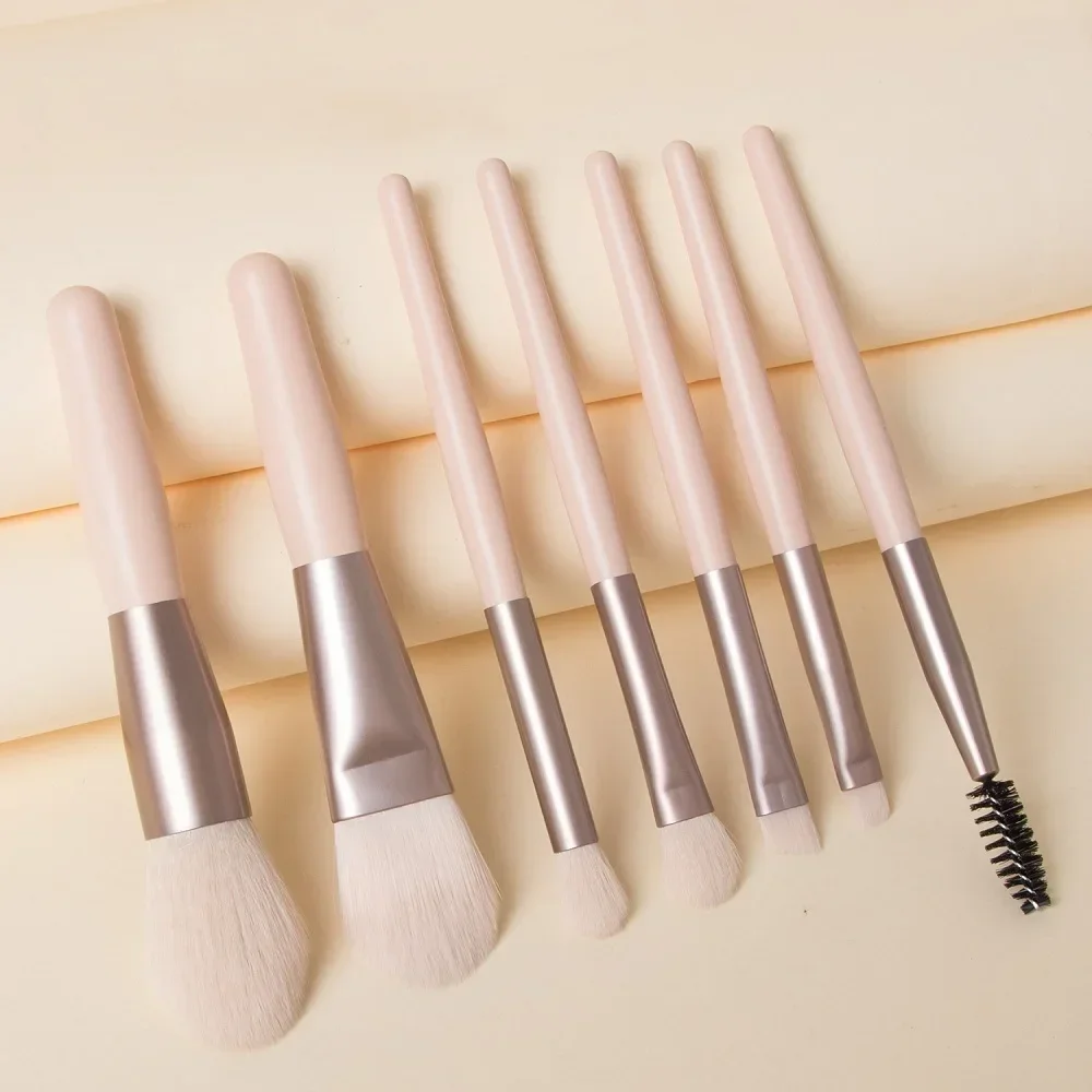 8Pcs Portable Makeup Brush Eyeshadow Foundation Blending Make Up Soft Fluffy Cosmetics Concealer Makeup Brush Make Up Supplies photo 1