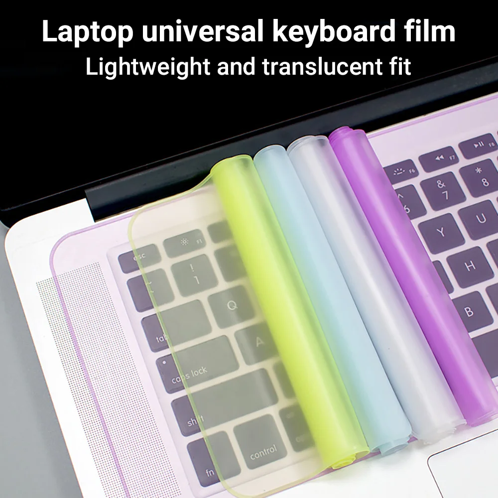 Universal Laptop Notebook Keyboard Cover 13-14 Inch 15-17 Inch Waterproof Dustproof Silicone Macbook Computer Protective Film photo 1