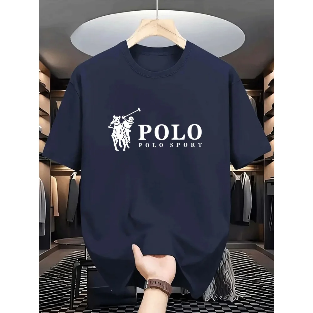 Classic Graphic Print T-shirt Polyester Crew Neck Regular Fit Men Women Daily Wear Tops photo 6