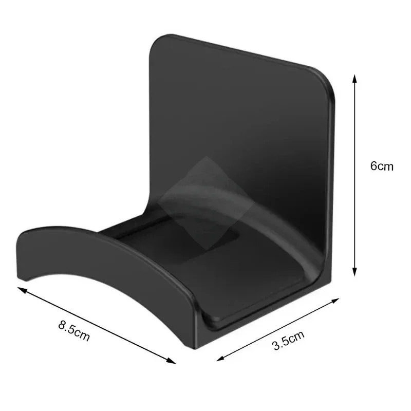 Universal Headphone Stand Adhensive Plastic Wall Mount Hanger Under Desk Headset Rack Holder Support for Gaming Earphone Bracket photo 5