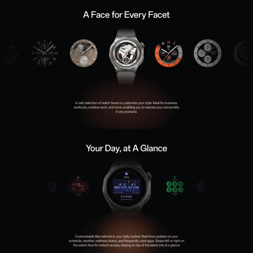 [New Arrival] Global Version Smartwatch OPPO Watch X3 Snapdragon W5 Up to 16 Days of Battery Life AMOLED Display NFC IP68 photo 3