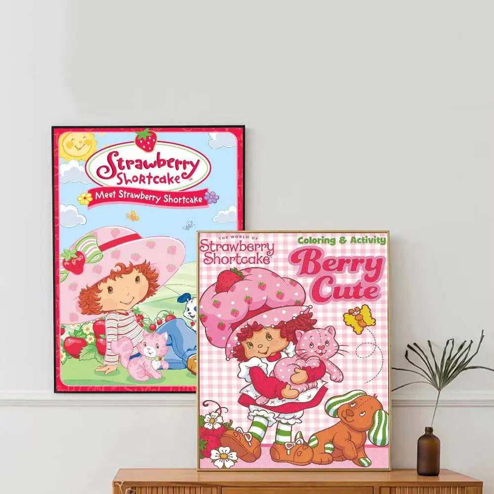S-strawberry-shortcakeS Classic Anime Poster Waterproof Paper Sticker Coffee House Bar Room Wall Decor photo 4