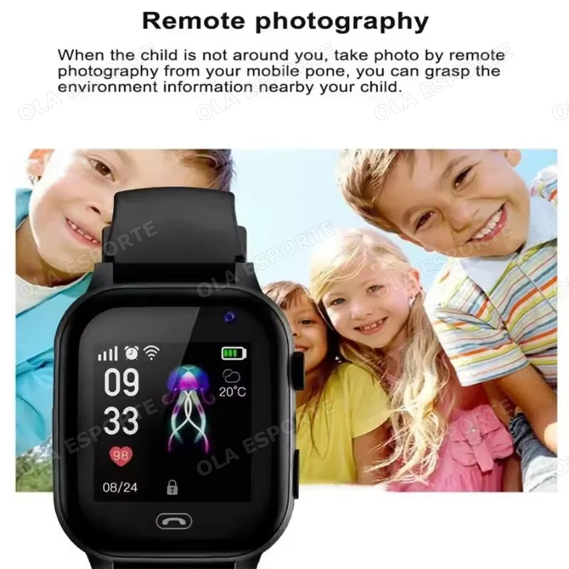 Kids Smart Watch SOS Real-time Location Camera Flashlight Dialing Keyboard Two-way Call Waterproof SmartWatch for Children H10 photo 5