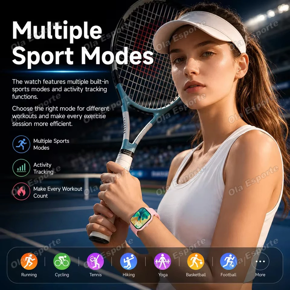 2026 New Men's Smart Watch Women's Gift Heart Rate Blood Oxygen ECG Sports Fitness Watch Electronics BT Call Outdoor Smartwatch photo 6