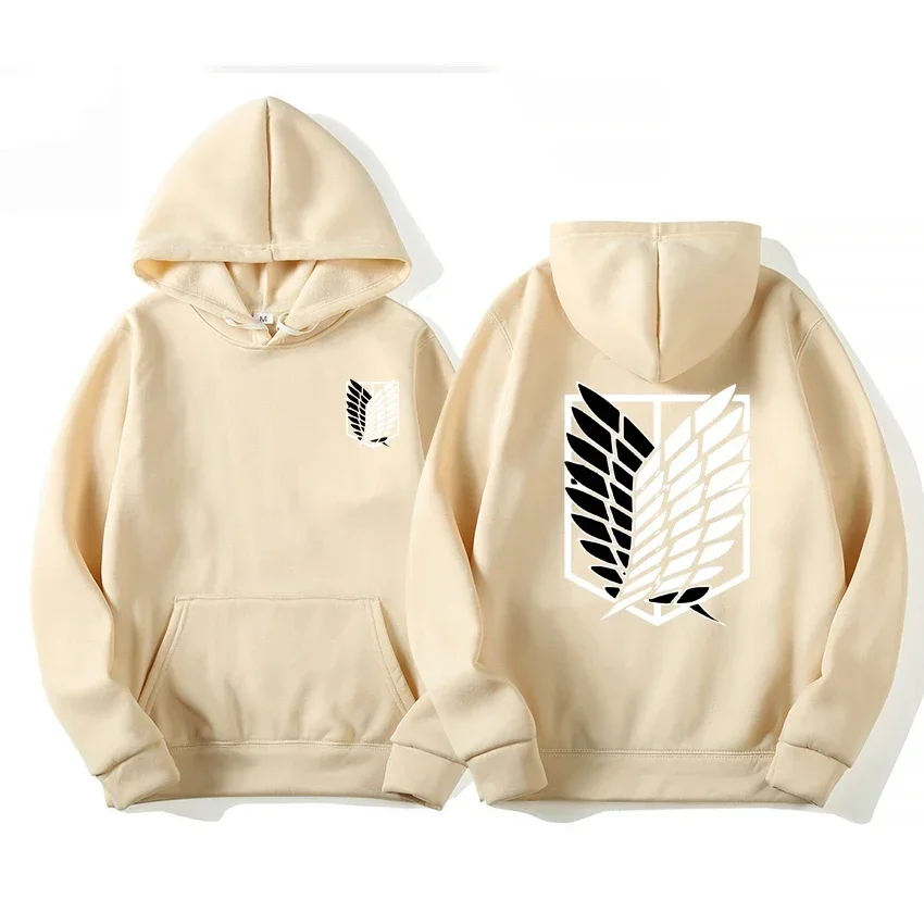 Japan Anime Attack on Titan Men Hoodies Spring Autumn Hip Hop Casual Pullover Top Hoodie Fashion Sweatshirts Jogging Sportswear photo 3