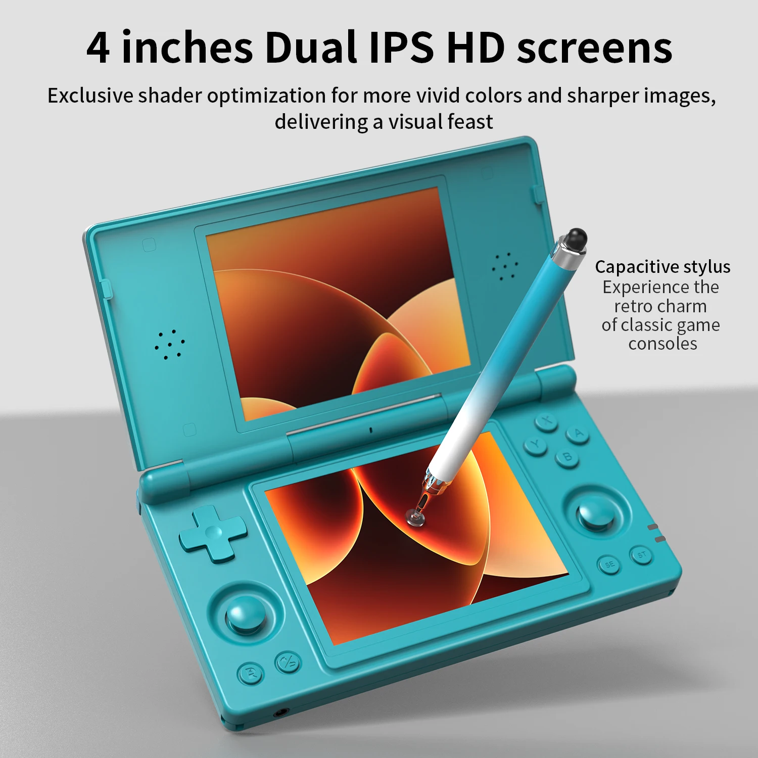 Anbernic RG DS Foldable Handheld Game Console RK3568 RGDS Android 14 System Dual 4 Inch OCA Full Touch Screen 4000mAh 3+ 32gb photo 2