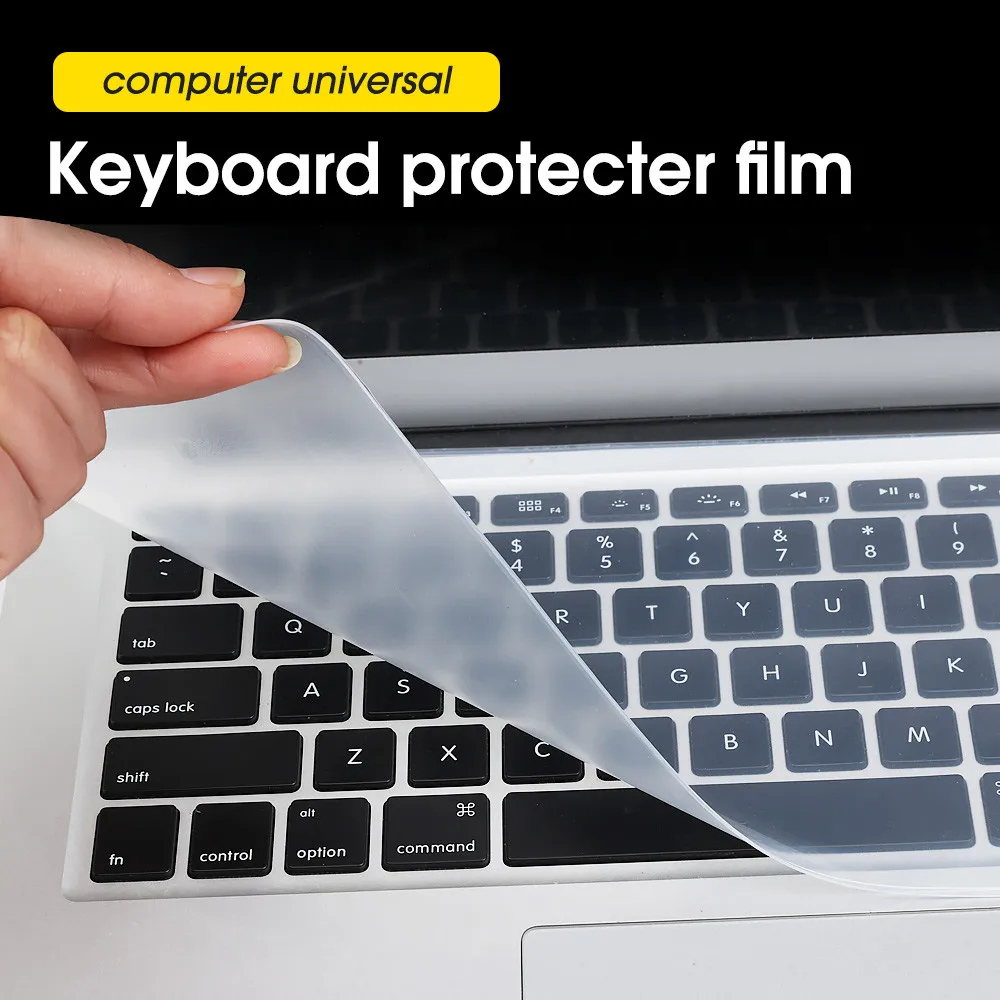 13-14 Inch 15-17 Inch Universal Laptop Notebook Keyboard Silicone Cover Dustproof Protective Waterproof Film photo 1