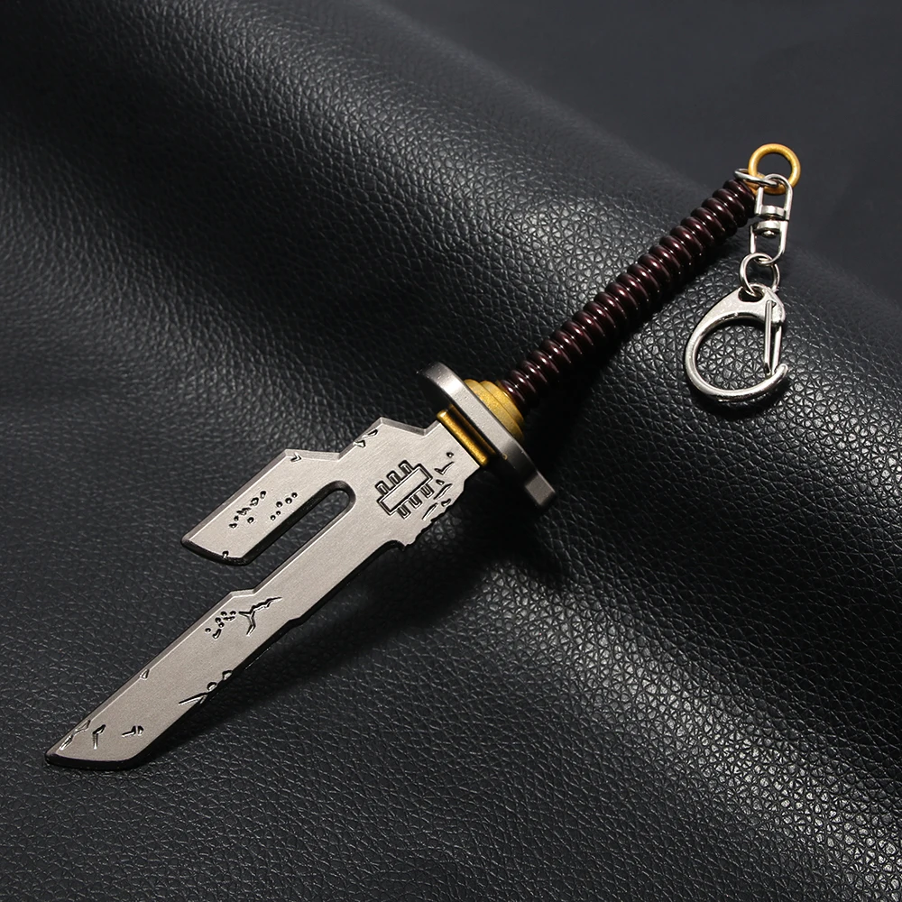 Anime Jujutsu Kaisen Keychain Nanami Kento Fushiguro Toji Weapon Model Pendant Keyring for Men Jewelry photo 1