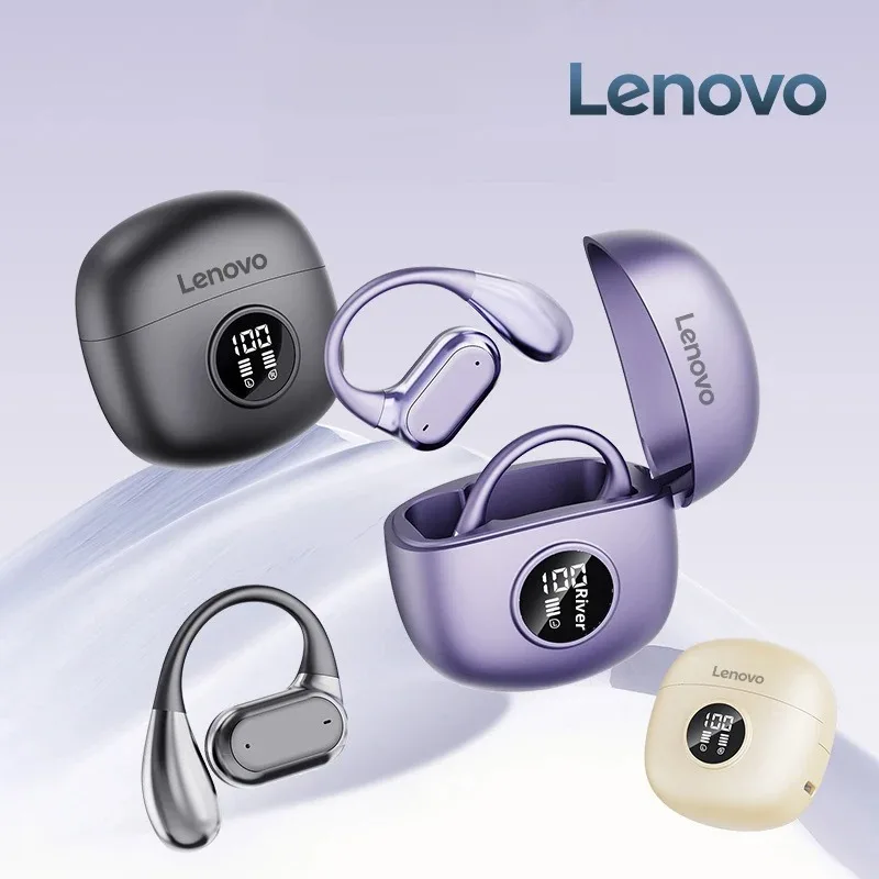 Original Lenovo Q17 Pro Clip-On-Ear Wireless Bluetooth Earphone With LED Noise Cancelling TWS Sport Earbuds Gaming Headset photo 3