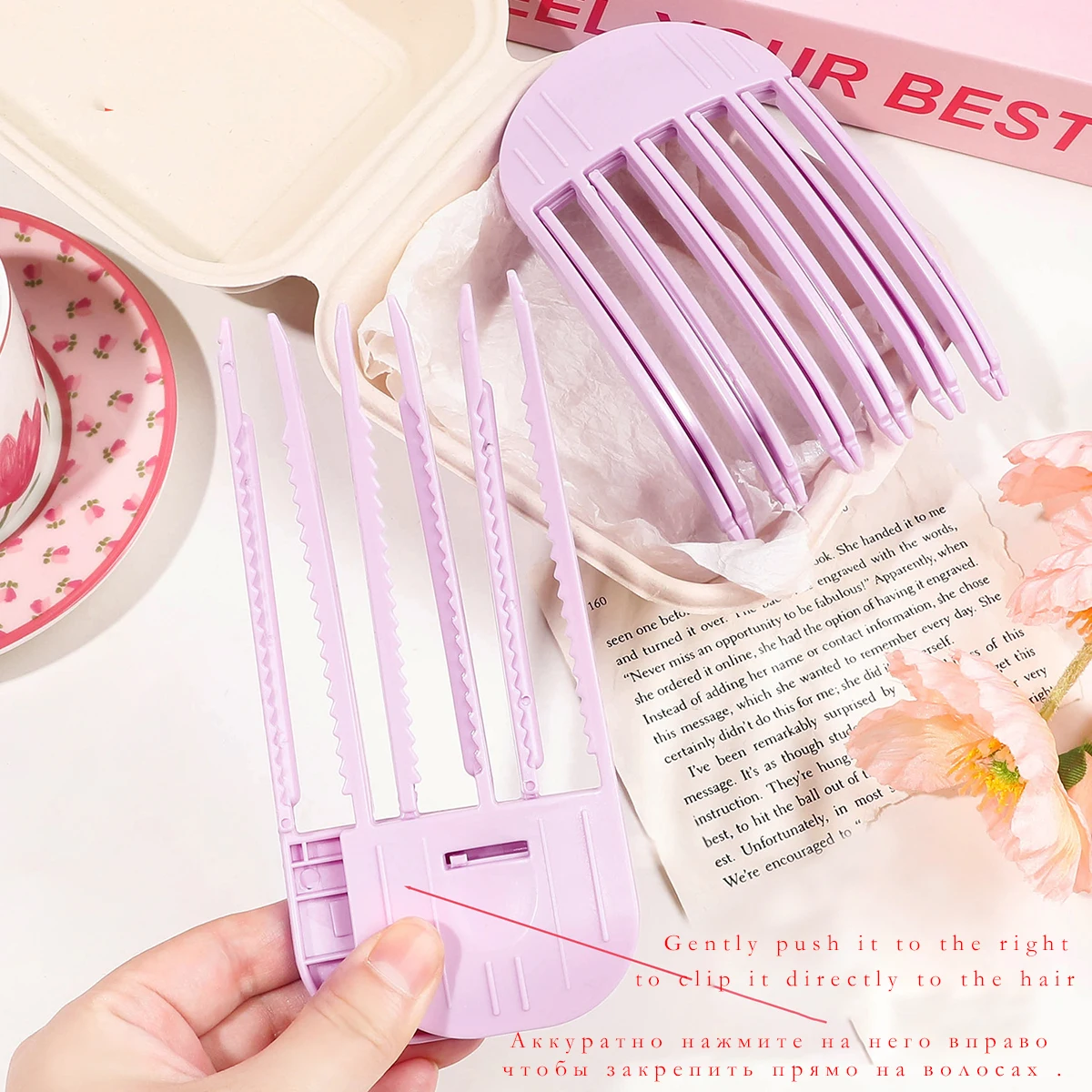 Fluffy Hairpin Curling Bangs Clips Hair Roots Volumizing Hair Clips Women Curling Fixed Shape Clips Fashion Volume Hair Roller photo 4