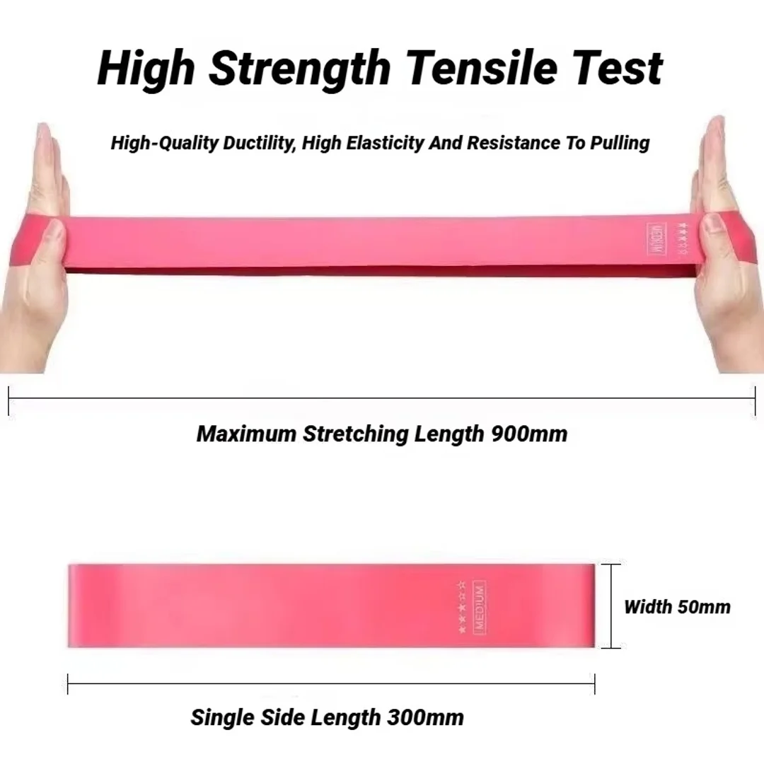 Exercise Resistance Bands, Latex Loop Set. For Strength Training, Home & Travel Different Bands Yoga Band Fitness Training photo 6