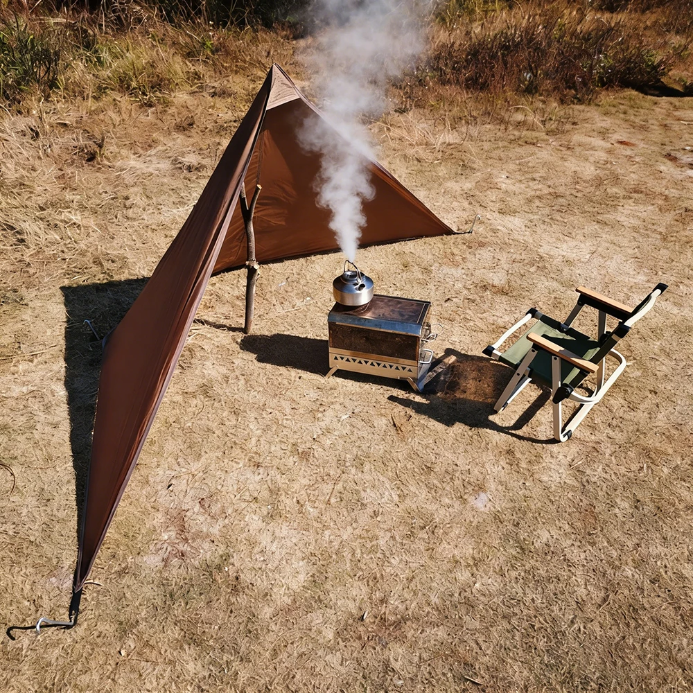Stove Windbreak Camping Windshield Stove Windscreen Outdoor BBQ Wind Shield Camp Equipment Windproof Gear for Firewood Cooking photo 1