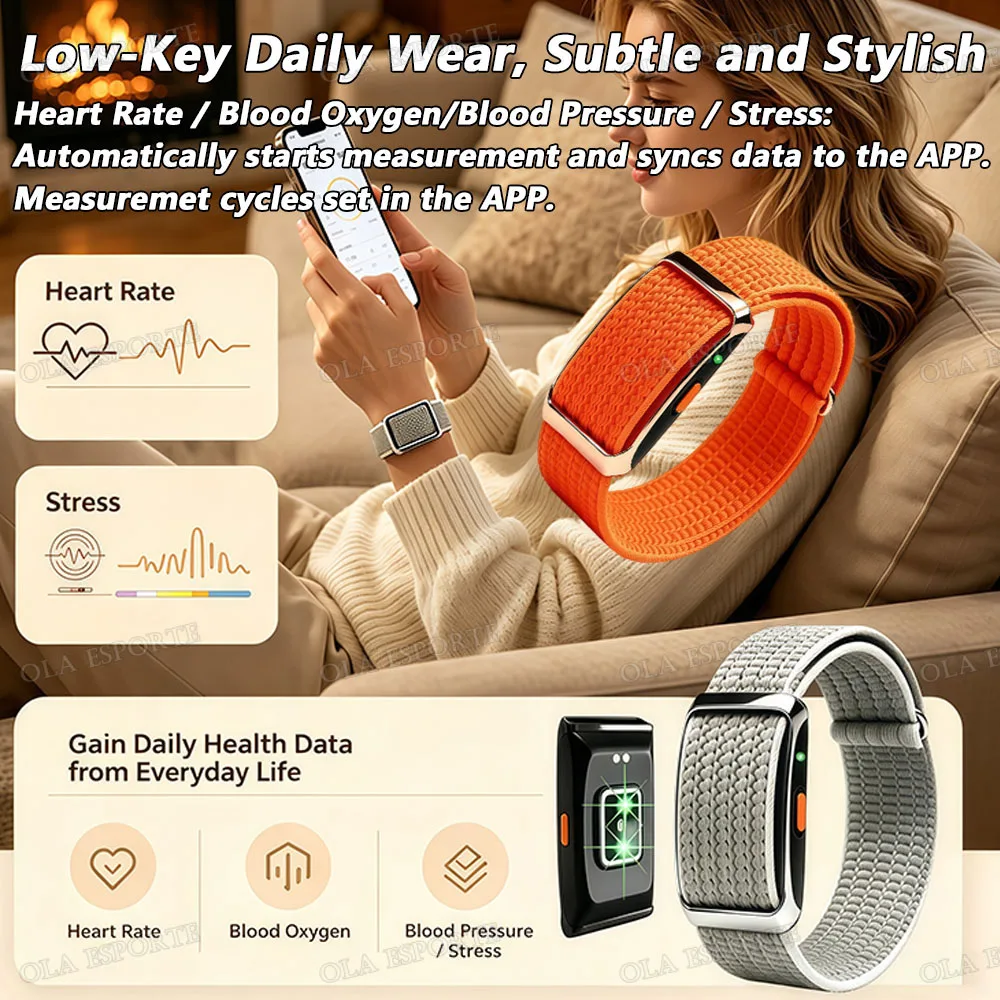 New No Screen Smart Watch Men Woman Sports Outdoors Fitness Heart Rate Blood Oxygen Monitor Waterproof Men Smart Wristband F107 photo 2