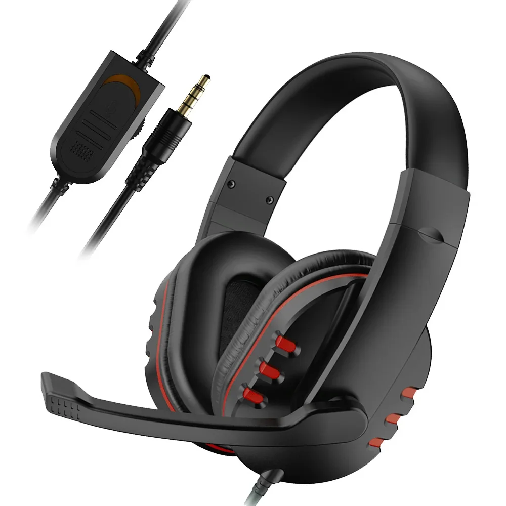 Gaming Headset 3.5mm Wired Over-Head Gamer Headphone With Microphone Volume Control Gamer Earphone Headset For Xbox PS4 PC photo 5