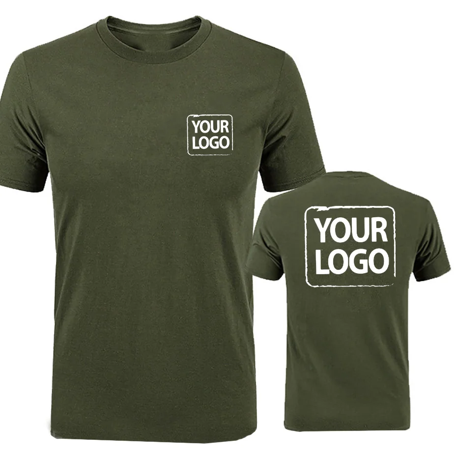 Customized Cotton Printed T-shirts Men Fashion Your Logo Tshirt Women Personality Casual Streetwear Custom Tee Tops photo 2