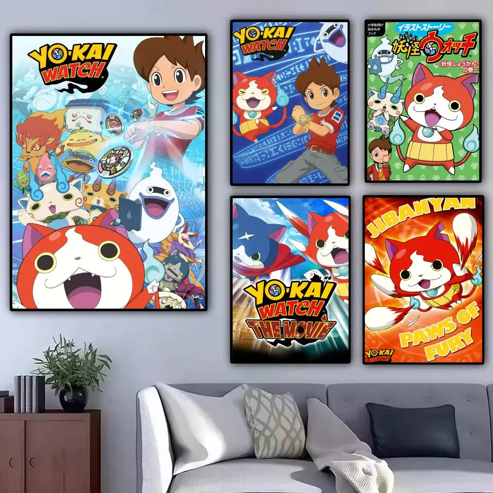 Classic Anime Y-Yo Kai Watch Painting Calligraphy Modern Canvas Poster Wall Art Aesthetic Bedroom Decor for Cafe Home Gift photo 2