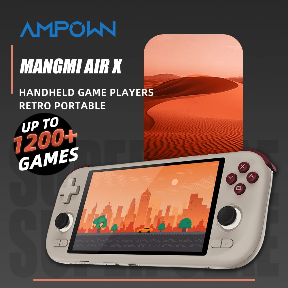 AMPOWN MANGMI AIR X Handheld Game Players Console 5.5'' IPS 1080P Touch Screen Android 14 Portable Retro Video Game Joystick photo 1