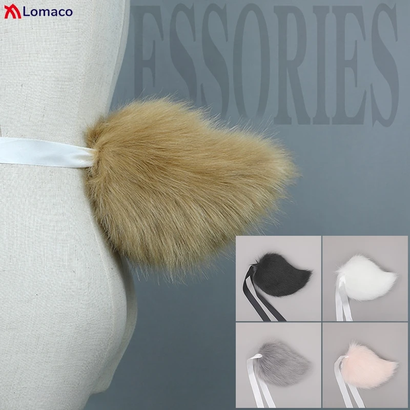 Cute Girls Plush Rabbit Tail Simulation Animal Tail Bunny Tail Women Cosplay Props Accessories photo 1