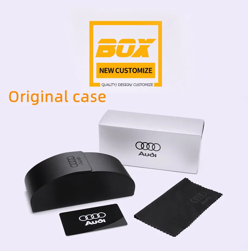 Audi Retro Oval UV400 Polarized Sunglasses for Men Women Motorcycle Glasses AntiGlare Outdoor Adventure Shades Lunette De Soleil photo 6